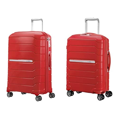 Samsonite Flux - Spinner Koffer, 68 cm, 95 Liter, Red+Spinner Koffer, 55 cm, 44 Liter, Red von Samsonite