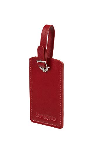 Samsonite Global Travel Accessories, Rechteckiger Gepäckanhänger (2x), 10 cm, Rot (Red) von Samsonite