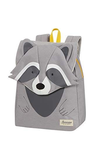 Samsonite Happy Sammies Eco - Kinderrucksack S+, 32 cm, 11 L, Grau (Raccoon Remy) von Samsonite