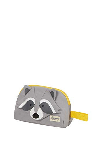 Samsonite Happy Sammies Eco - Kulturbeutel, 22 cm, 2.5 L, Grau (Raccoon Remy) von Samsonite