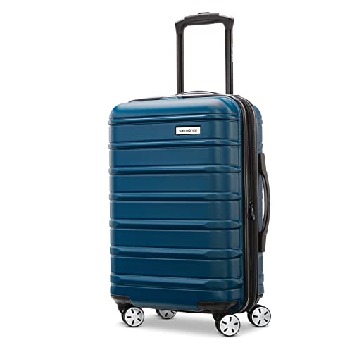 Samsonite Omni 2 Hardside Erweiterbares Gepäck mit Spinner-Rädern, Lagoon Blue, Checked-Large 28-Inch, Omni 2 Hartschalengepäck, erweiterbar, mit Drehrollen von Samsonite