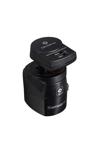 Samsonite Travel Accessories - World Adaptor Pro 3-P+USB, Schwarz (Black) von Samsonite