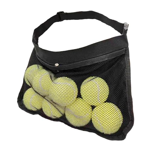 Samuliy Tennisballbandhalter – Hüfttasche für Bälle, Netz-Bauchtasche, Gurkenbälle, Haltezubehör, verstellbares Band, Reise-Aufbewahrungstasche für Männer, Taille, Damenrock von Samuliy
