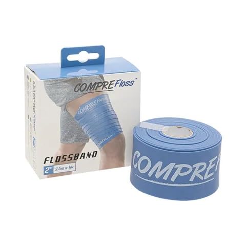 Flossband Level 2, 2m x 5 cm, mittel, blau von Sanctband
