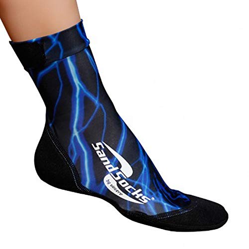 Sand-Socks Unisex Erwaschene by Vincere Socke, blau (Blue Lightning), XS von Sand Socks