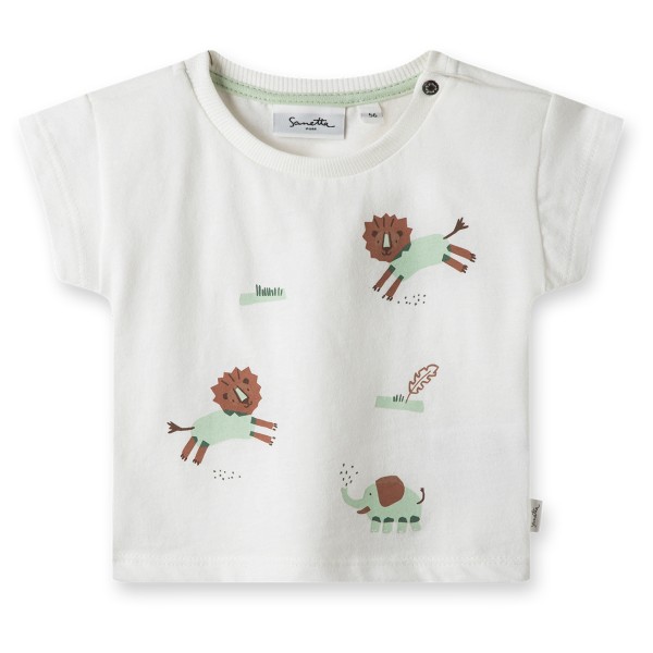 Sanetta - Baby Boy's Pure LT 2 T-Shirt - T-Shirt Gr 68 weiß von Sanetta