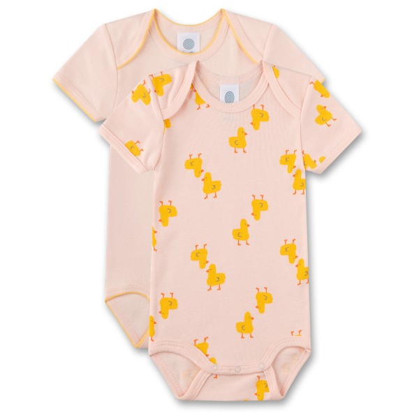 Sanetta - Baby Girl Modern Mainstream Doppelpack Body S/S - Alltagsunterwäsche Gr 56 rosa von Sanetta