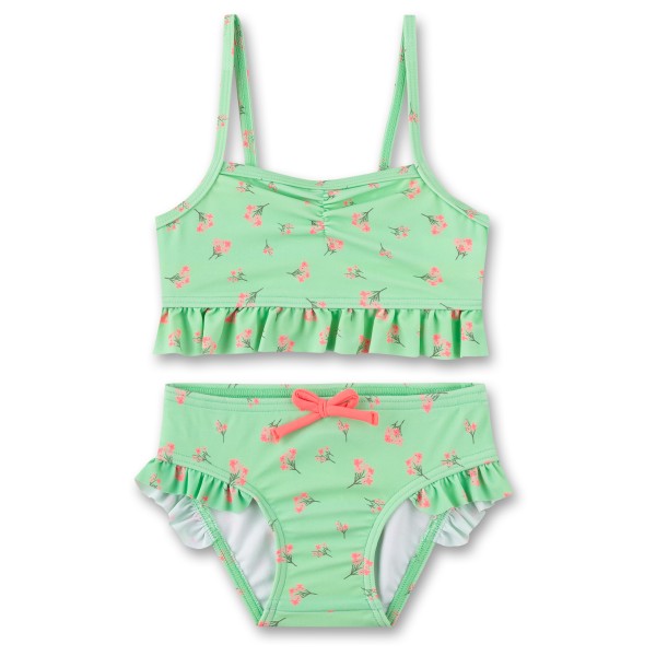 Sanetta - Beach Kids Girls Bikini Hip Ruffle - Bikini Gr 92 grün von Sanetta