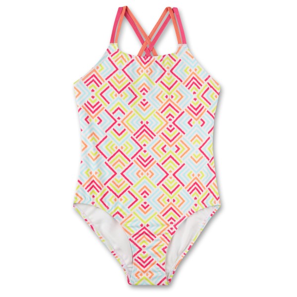 Sanetta - Girl's Beach Swimsuit Cross-Strap - Badeanzug Gr 128;140;152;164;176 rosa von Sanetta