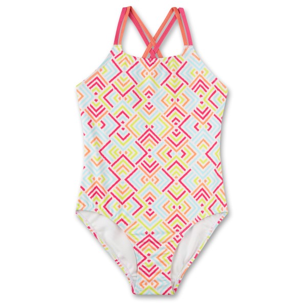 Sanetta - Girl's Beach Swimsuit Cross-Strap - Badeanzug Gr 128 rosa von Sanetta