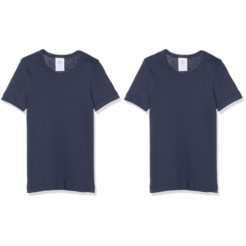 Sanetta Jungen 300100 Unterhemd,per Pack Blau (Neptun 50226),176 (Packung mit 2) von Sanetta