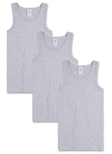 Sanetta Jungen-Unterhemd (Dreierpack) | Hochwertiges und nachhaltiges Unterhemd für Jungen aus Bio-Baumwolle. Inhalt: 3er Set Unterwäsche für Jungen 152 von Sanetta