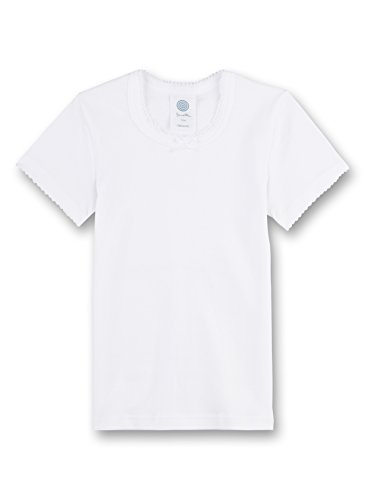 Sanetta Mädchen-Unterhemd halbarm | Hochwertiges und nachhaltiges Unterhemd für Mädchen aus Bio-Baumwolle. Unterwäsche für Mädchen 104 von Sanetta