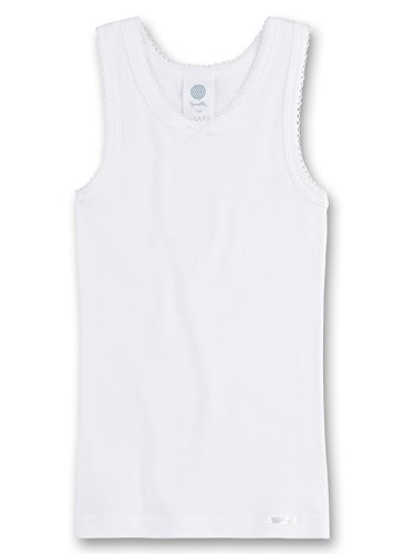 Sanetta Mädchen-Unterhemd | Hochwertiges und nachhaltiges Unterhemd für Mädchen aus Bio-Baumwolle. Unterwäsche für Mädchen 128 von Sanetta
