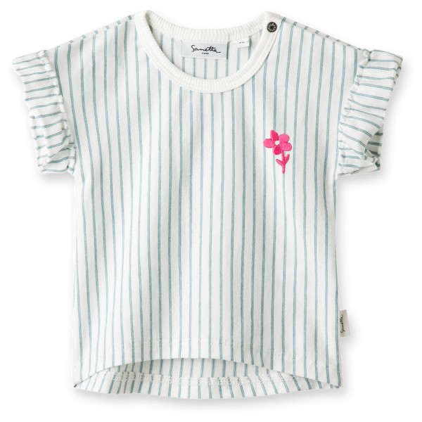 Sanetta - Pure Baby + Kids Girls LT 1 - T-Shirt Gr 104 weiß/grau von Sanetta