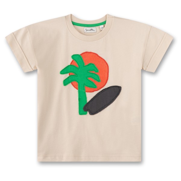 Sanetta - Pure Kids Boys Fancy T-Shirt - T-Shirt Gr 110 beige von Sanetta