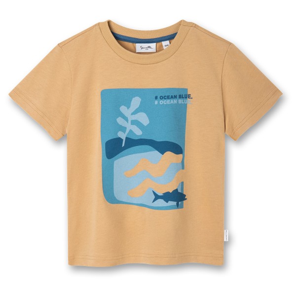 Sanetta - Pure Kids Boys LT 1 - T-Shirt Gr 110 beige von Sanetta