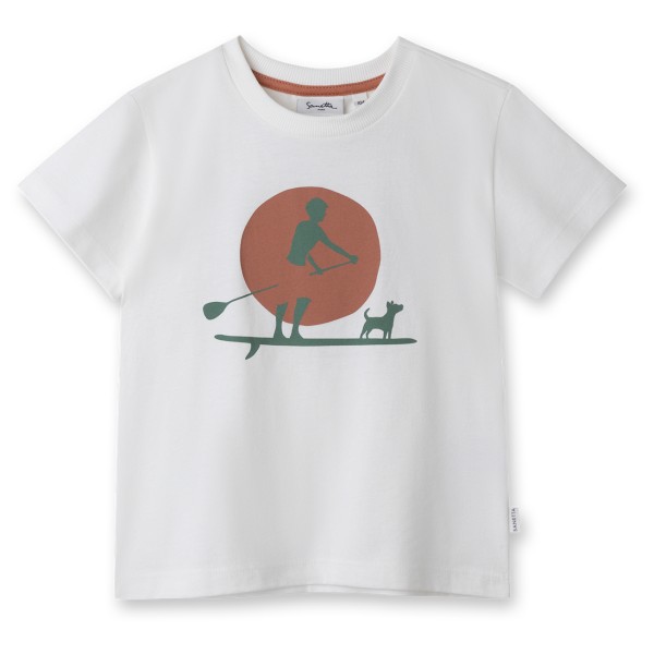 Sanetta - Pure Kids Boys LT 2 - T-Shirt Gr 98 grau/weiß von Sanetta