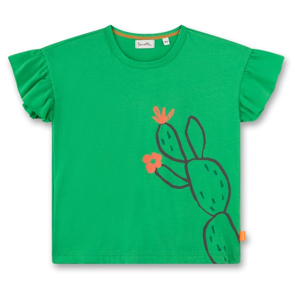 Sanetta - Pure Kids Girls Fancy T-Shirt - T-Shirt Gr 110 grün von Sanetta