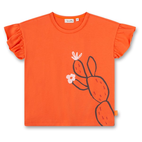 Sanetta - Pure Kids Girls Fancy T-Shirt - T-Shirt Gr 122 orange von Sanetta