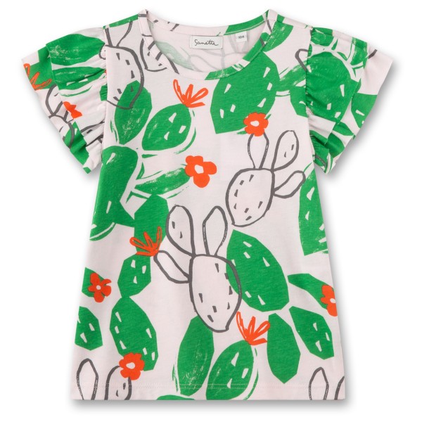 Sanetta - Pure Kids Girls Fancy T-Shirt - T-Shirt Gr 140 grün von Sanetta