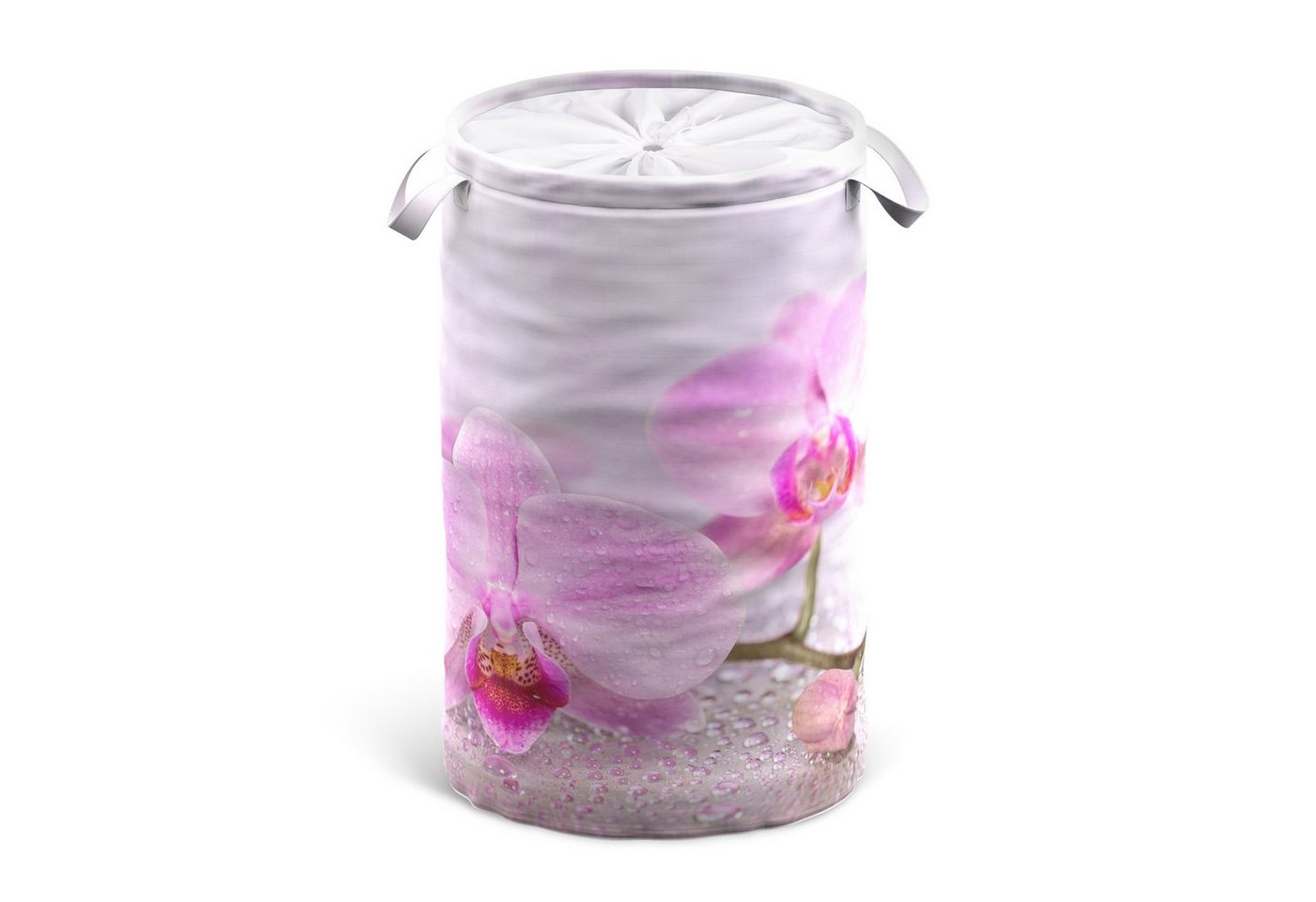 Sanilo Wäschekorb Blooming, 60 Liter, faltbar, mit Sichtschutz und Griffen, kräftige Farben von Sanilo