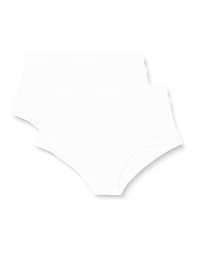 Sans Complexe, 2er-Set Höschen Größe Medium, Modell Douceur Bambou, Unteres Futter: 100% Baumwolle, Hohe Deckkraft, 2er-Pack, Weiß + Weiß., 50 von Sans Complexe