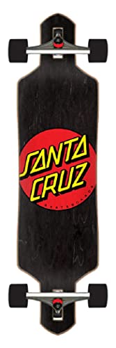 Santa Cruz Longboard Komplettboard Classic Dot Drop Through 91,4cm (Black) von Santa Cruz