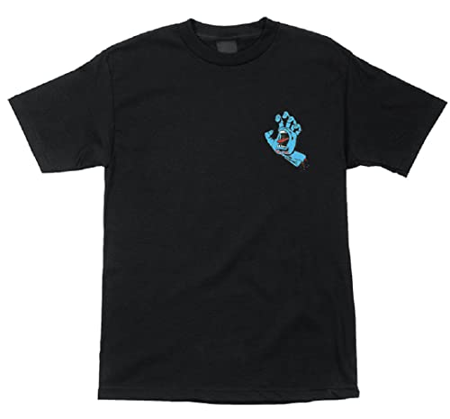 Santa Cruz NHS Screaming Hand Crew Men's Short Sleeve T-Shirts,Black,Small von Santa Cruz