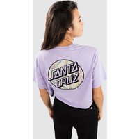 Santa Cruz Tubular Garden Crop T-Shirt lavender acid wash von Santa Cruz
