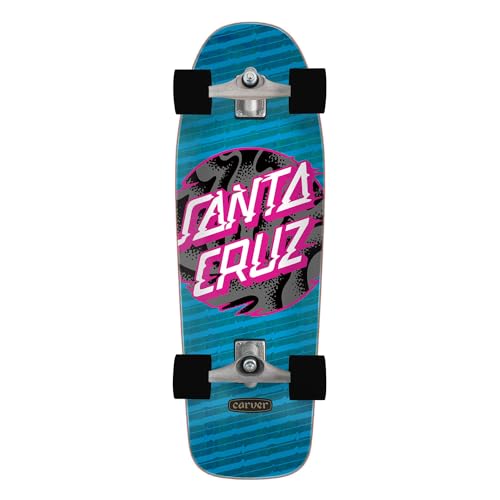 Santa Cruz Vivid Dot Carver Surf Skate Skateboard, Cruzer, 24,9 x 76,7 cm von Santa Cruz
