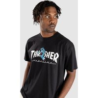 Santa Cruz X Thrasher Screaming Logo T-Shirt black von Santa Cruz