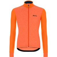 SANTINI Colore Puro Langarmtrikot, für Herren, Größe 2XL, Fahrradtrikot, von Santini