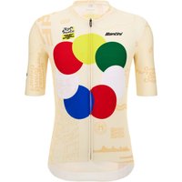 TOUR DE FRANCE Grand Départ Florence 2024 Kurzarmtrikot, für Herren, Größe M, von Santini