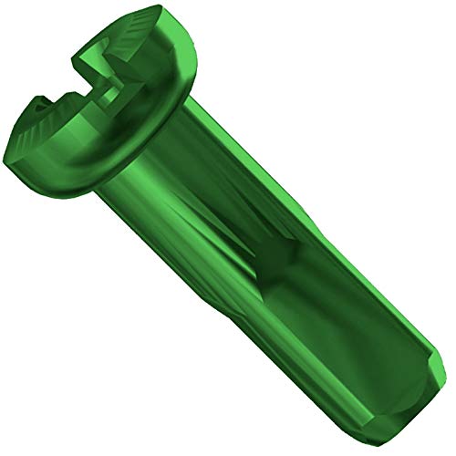 Sapim Polyax-Legierung, 14 Gauge Speichennippel, grün, 14 mm von Sapim