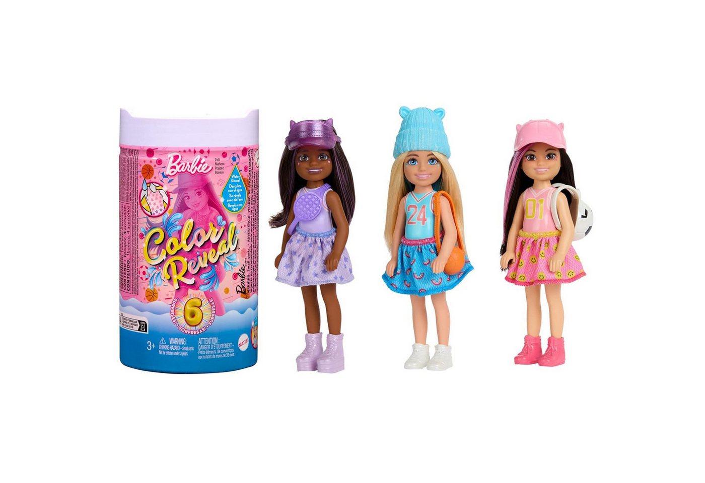 Sarcia.eu Anziehpuppe Barbie Color Reveal - Sportserie Puppe, Überraschung von Sarcia.eu