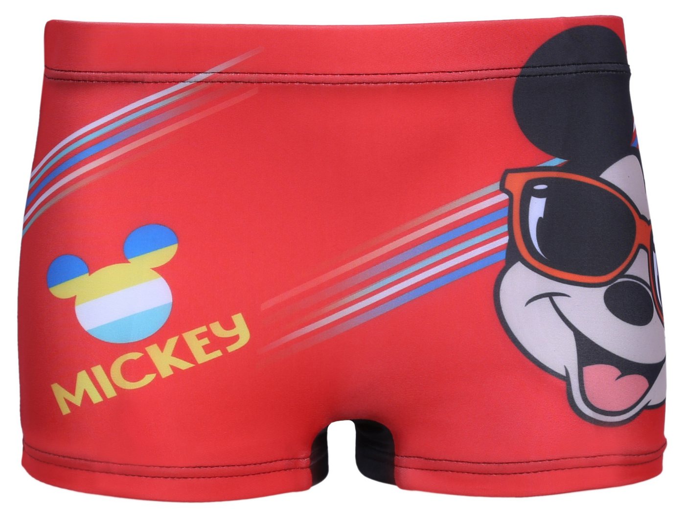 Sarcia.eu Boxer-Badehose Rot-schwarze Mickey Mouse Disney Badeboxershorts für Jungen 5-6 Jahre von Sarcia.eu