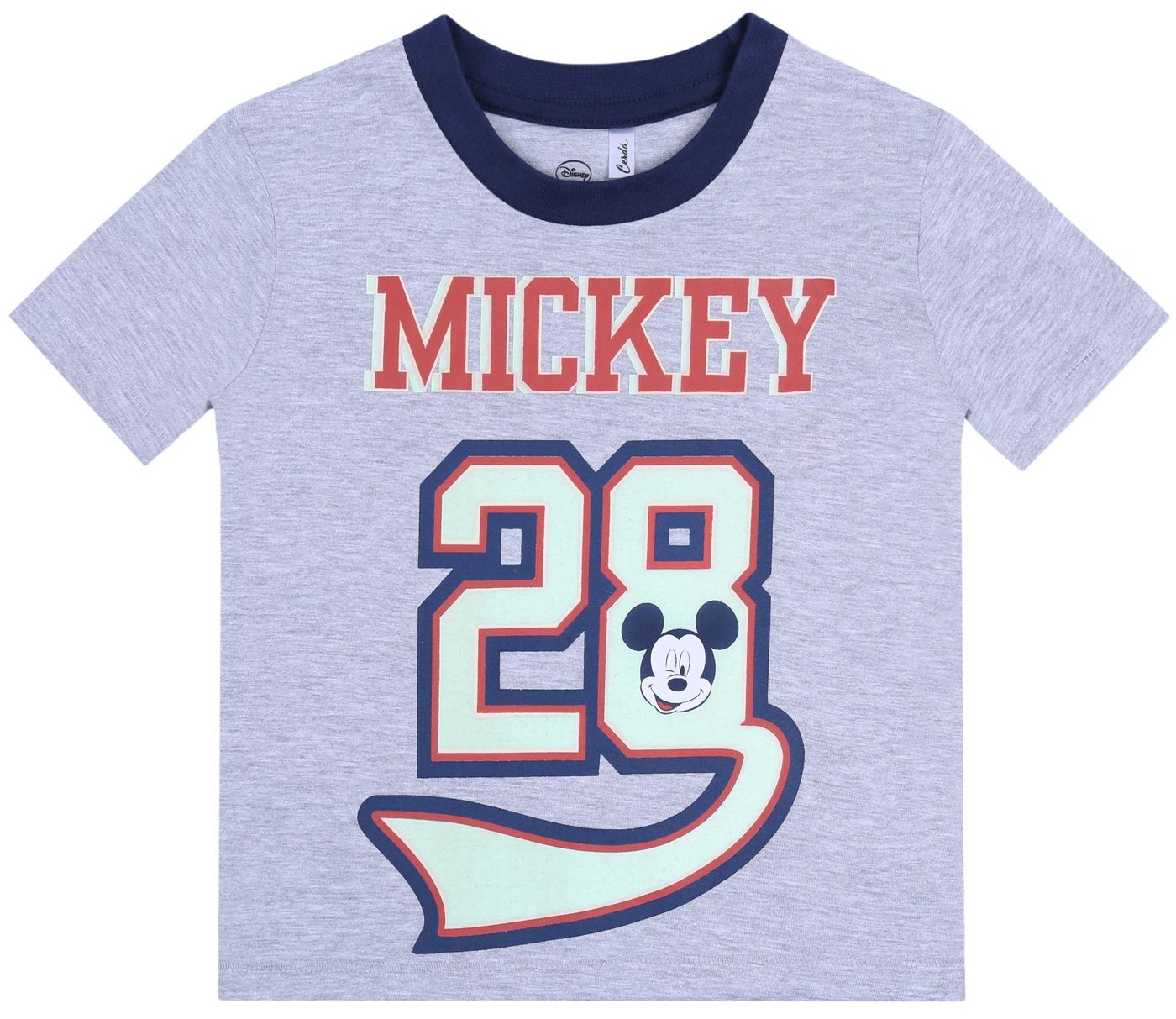 Sarcia.eu Kurzarmbluse Graues T-Shirt / mit Nummer 28 Mickey Mouse DISNEY 2 Jahre von Sarcia.eu