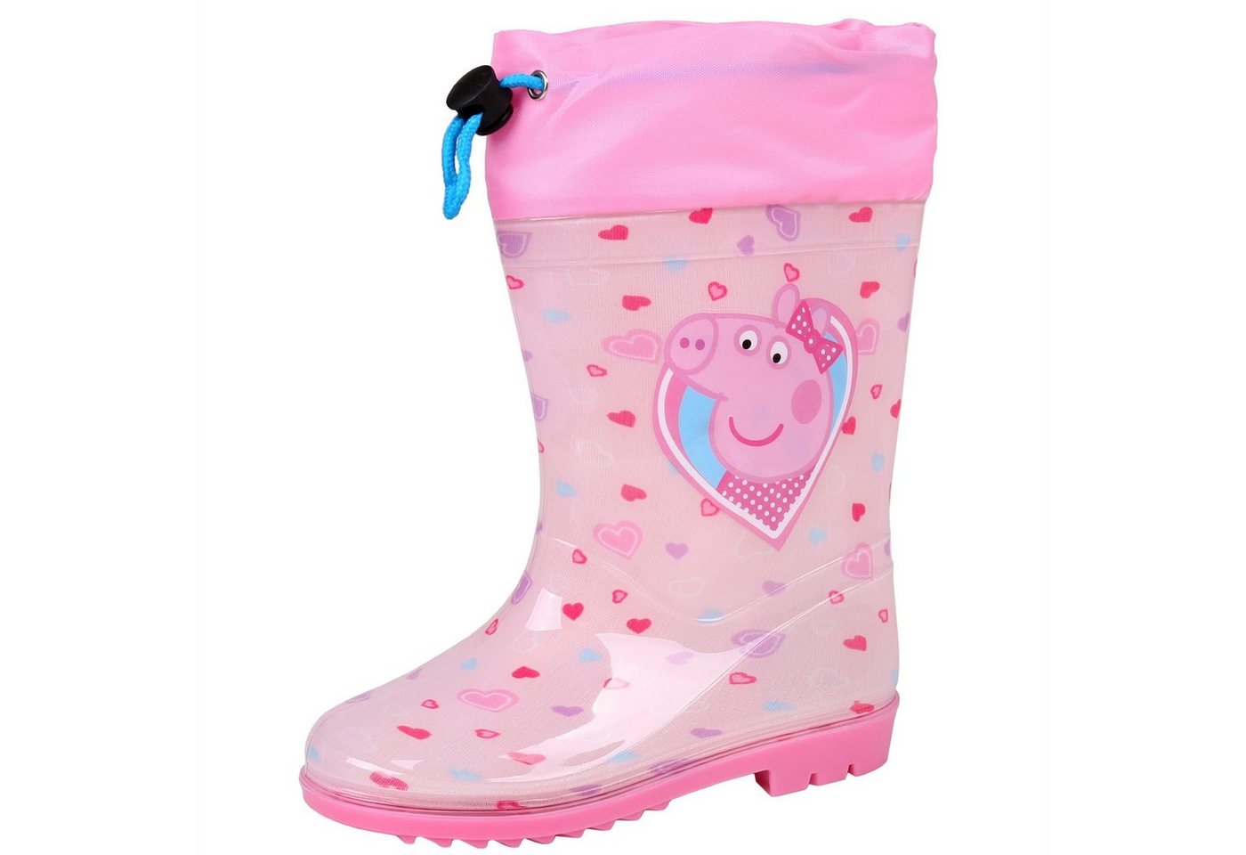 Sarcia.eu Peppa Pig Pinke Gummistiefel für Mädchen mit Strickbündchen 27-28 EU Hausschuh von Sarcia.eu
