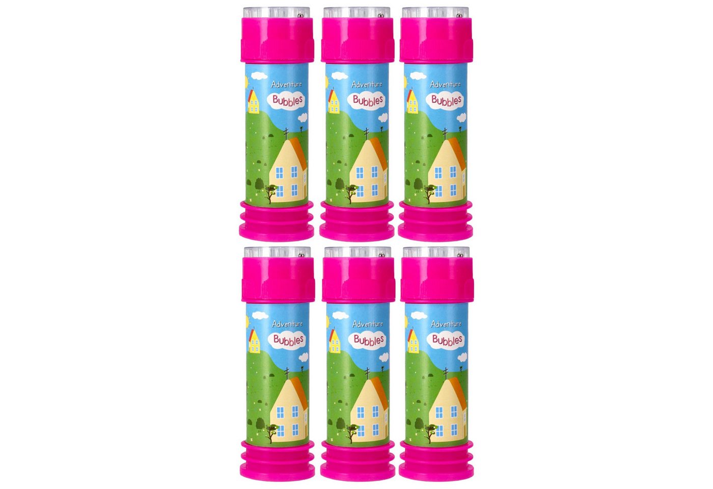 Sarcia.eu Seifenblasenspielzeug Rosa Seifenblasen mit einem Spiel 55 ml M BUBBLE 12 Stück von Sarcia.eu