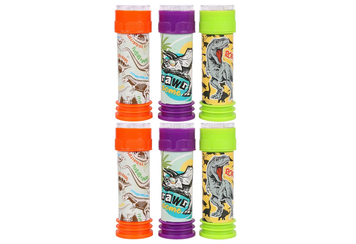 Sarcia.eu Seifenblasenspielzeug Seifenblasen mit dem Spiel Dinosaurier 60ml, 6 Stück von Sarcia.eu