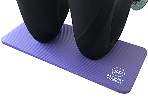 Sargoby Fitness Yoga kniekissen 15 mm dick Yoga Knieschoner Pilates Knieschoner zur von Knien Ellbogen Unterarmen und Handgelenken für Workout Knieschoner yoga knee pad Yoga Kniematte von Sargoby Fitness