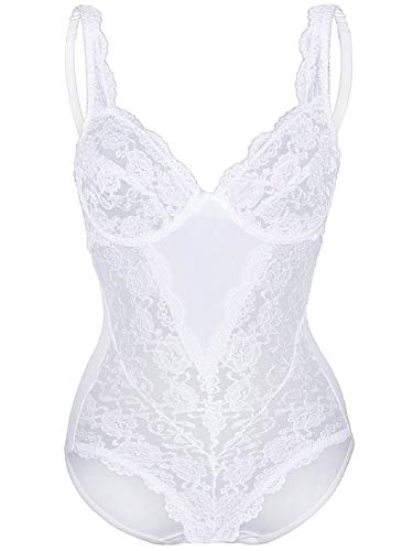 Sassa Damen Body 00904, Einfarbig, Gr. 75B, Weiß (Weiß 00100), 38 von Sassa