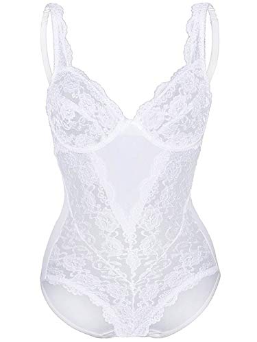 Sassa Damen Body 904, Gr. 46 (Herstellergröße: 95C), Weiß (Weiß 100) von Sassa