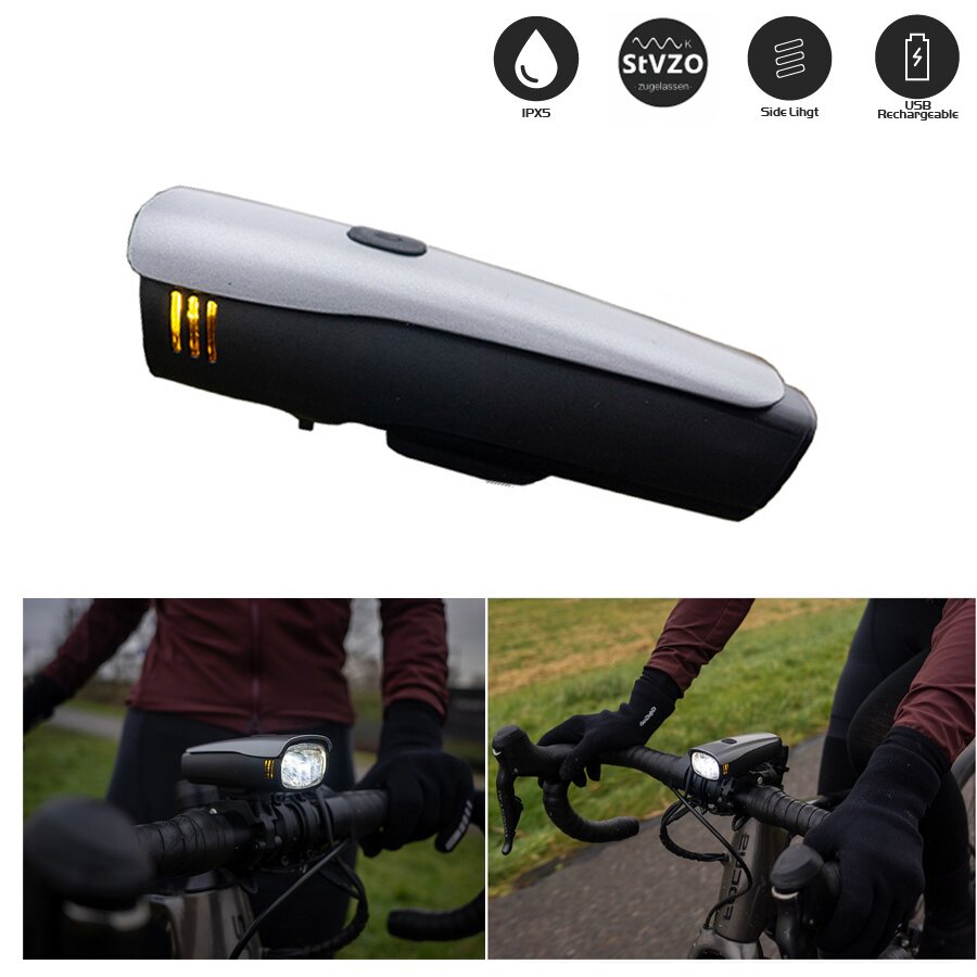 Hive - LED Fahrrad Front Licht USB StVZO zugelassen - Cree LED 300 Lumen von Sate-Lite