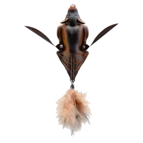 Savage Gear 3D Bat - Fledermaus Wobbler zum Spinnfischen auf Hecht & Barsch, Topwater Bait, Oberflächenköder, Hechtköder, Farbe:Brown, Länge/Gewicht:12.5cm - 54g von Savage Gear