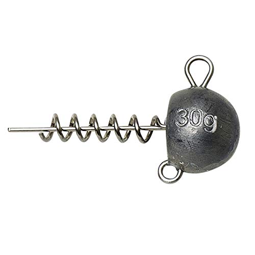 Savage Gear Ball Corkscrew Head - Jigkopf mit Schraubspirale für Gummifische & Jigs, Schraubkopf für Gummiköder, Bleikopf, Gewicht:30g von Savage Gear