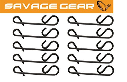 Savage Gear Braid 'Knotless' Connector DB, Knotenlos Verbinder für Vorfächer, No-Knot für Spinnvorfach, Kleinteil für Raubfischvorfach, Schnurverbinder, Größe:L von Savage Gear