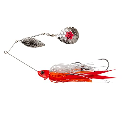 Savage Gear Da'Bush Spinnerbait (Red Head Silver, 16 cm, 32 g sinkend) von Savage Gear