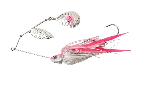 Savage Gear Da Bush Spinnerbait - Robuster Edelstahlrahmen, Lockenschwanz-Silikon-Anhänger, Bass, Hecht, Musky und andere Raubfische, Süß- und Salzwasser-Angelköder Rotkopf Silber 18 cm von Savage Gear